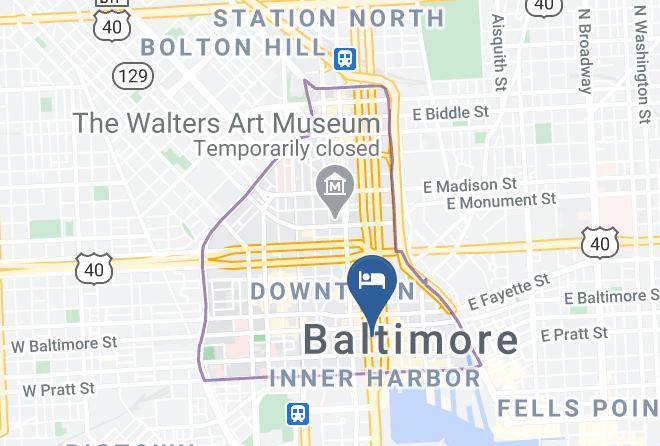 Baltimore City - Residence Inn By Marriott Baltimore Downtown Inner Harbor Maps