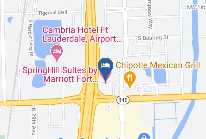 Springhill Suites By Marriott Fort Lauderdale Airport & Cruise Port Map