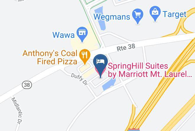 Springhill Suites By Marriott Mt Laurel Cherry Hill Map