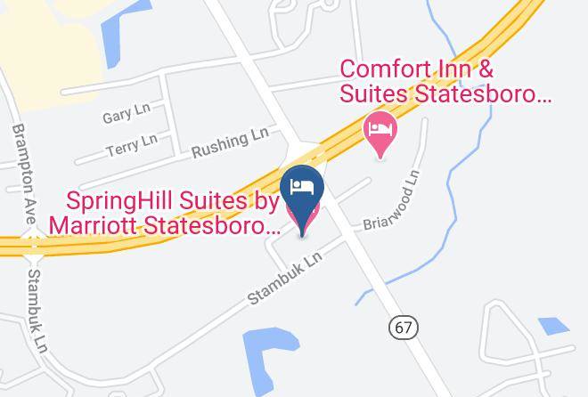 Bulloch - Springhill Suites By Marriott Statesboro University Area Maps