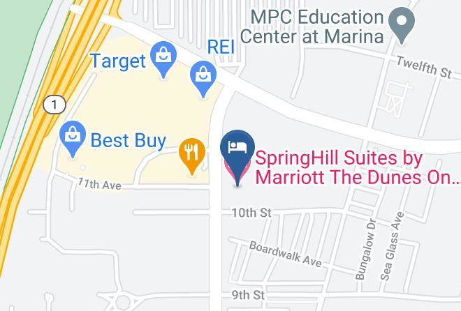 Monterey - Springhill Suites By Marriott The Dunes On Monterey Bay Maps