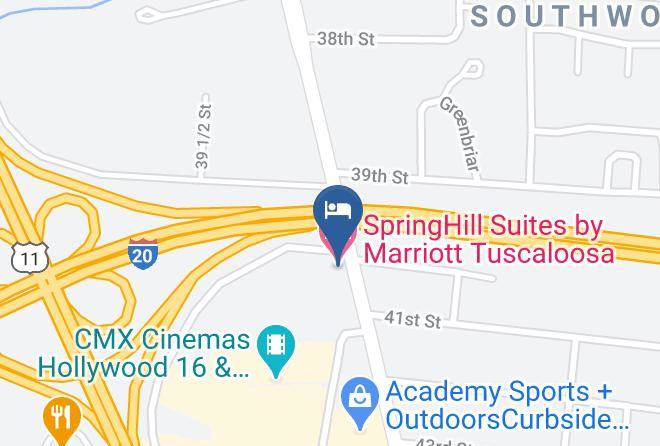 Tuscaloosa - Springhill Suites By Marriott Tuscaloosa Maps