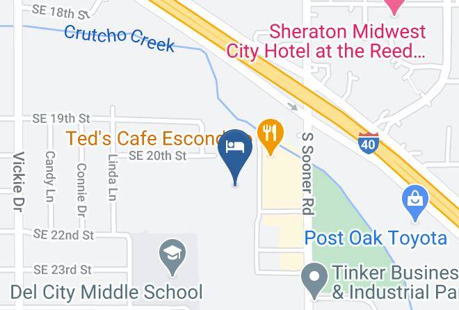 Springhill Suites By Marriott Oklahoma City Midwest City Del City Map