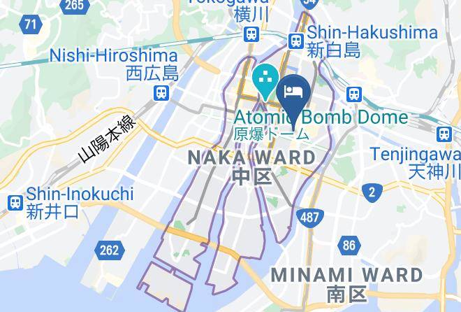 Hiroshima City Naka Ward - Square Hotel Maps