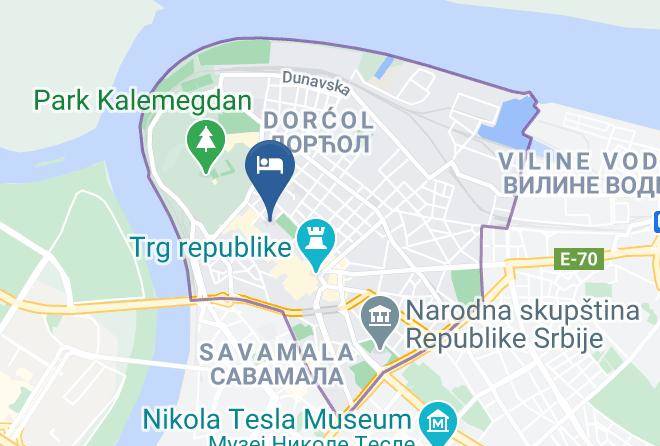 Belgrade City - Square Nine Hotel Belgrade Maps