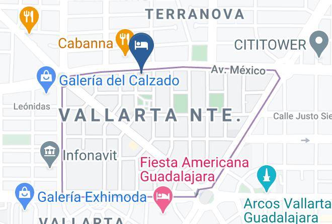 Guadalajara - Square Small Luxury Hotel Maps