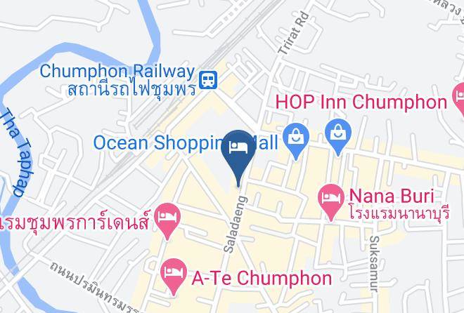 Amphoe Mueang Chumphon - Sri Chumphon Hotel Maps