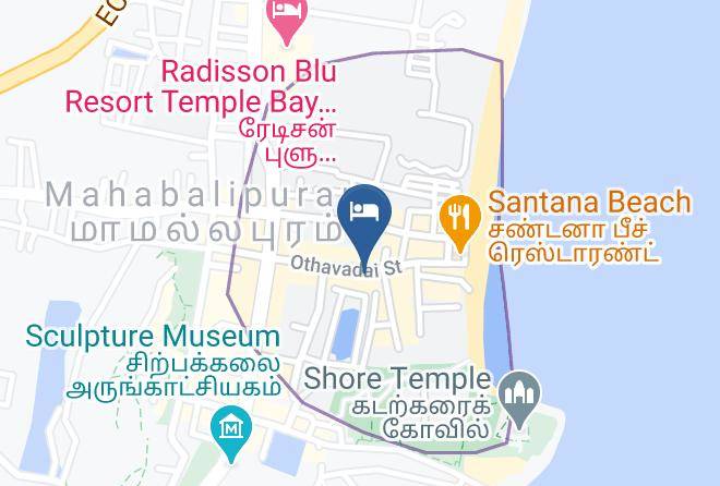 Mamallapuram - Hotel Ponn Mahabalipuram Maps