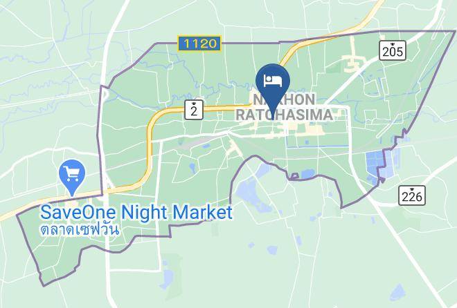 Amphoe Mueang Nakhon Ratchasima - Srivichai Hotel Maps