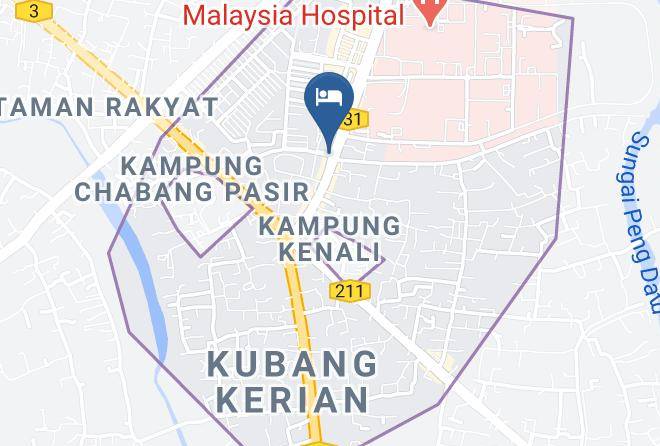 Kota Bharu - Stada Hotel Kubang Kerian Maps