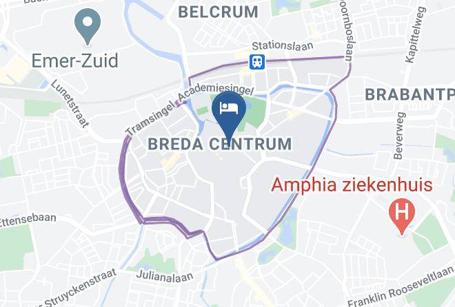 Breda - Stadshotel De Klok Maps