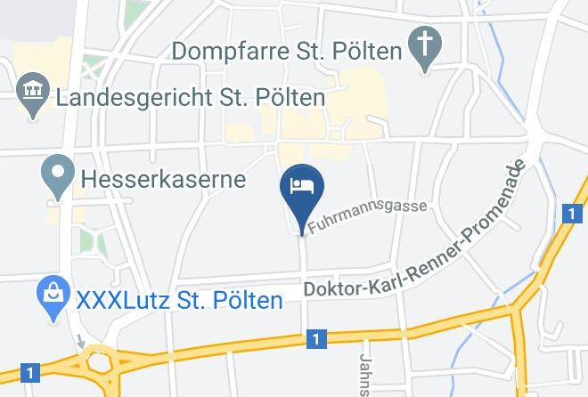 Sankt Polten - Stadthotel Hauser Eck Maps