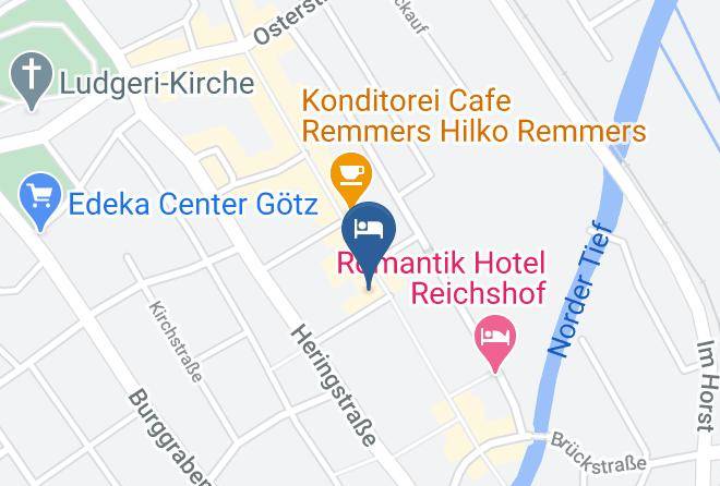 Aurich - Stadthotel Restaurant Smutje Maps