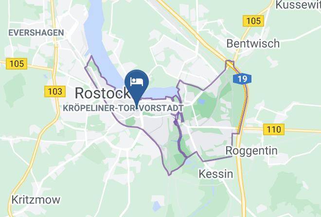 Rostock - Stadtpension Lotte Maps