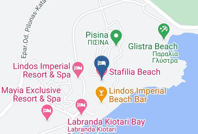 Dodecanese - Stafilia Beach Hotel Maps
