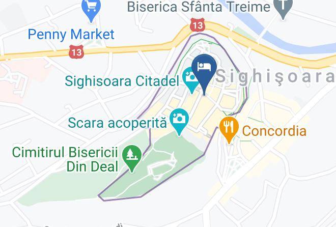 Stag House Map - Mures - Sighisoara