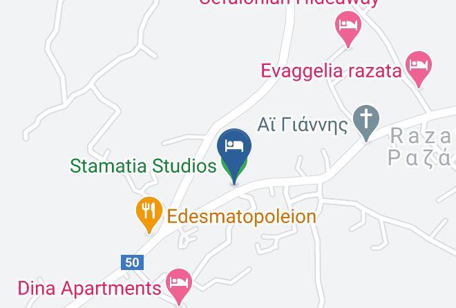 Kefallinia - Stamatia Studios Maps
