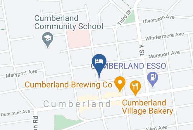 Cumberland Guesthouse Map - British Columbia - Comox Valley