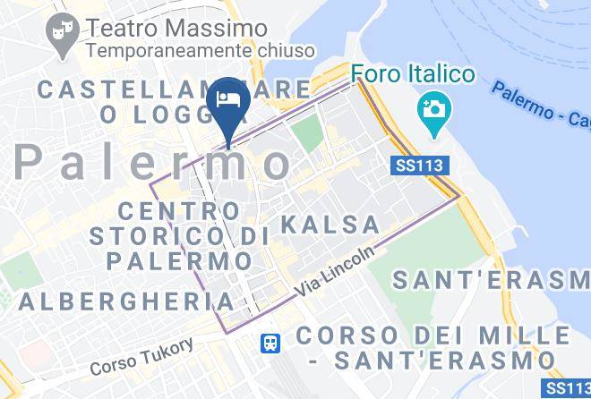 Palermo - Stanza In Vicolo Madonna Del Cassaro Maps