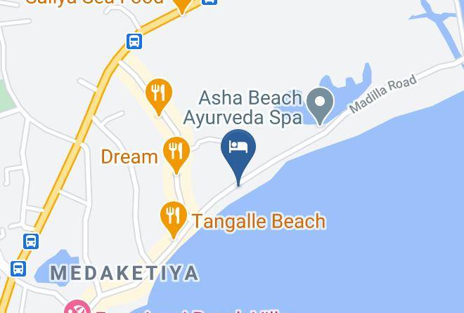 Galle - Star Fish Beach Cafe Maps