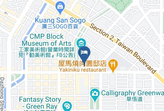 West District Green Parkwaymercial District - Star Hostel Taichung Parklane Maps