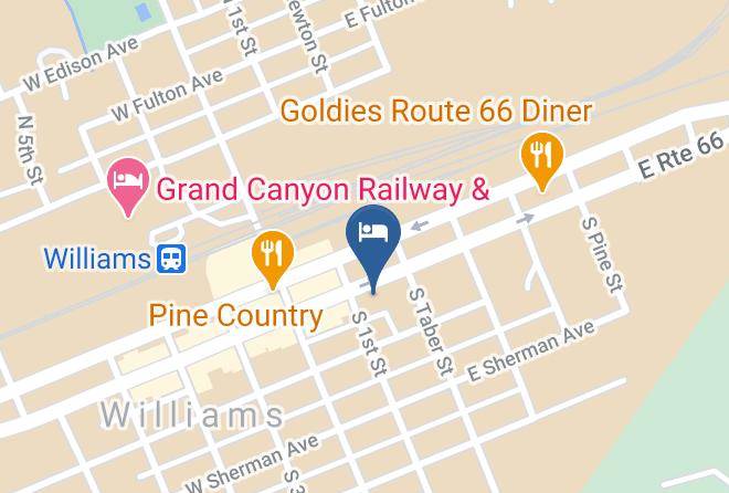 Coconino - Star Hotel Route 66 Grand Canyon Maps