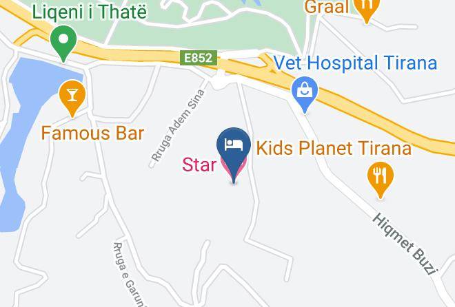 Tirana - Star Hotel Maps