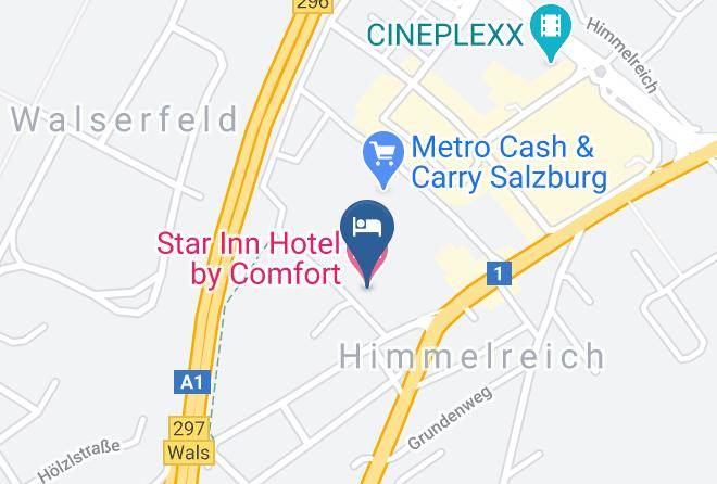 Salzburg Umgebung - Star Inn Salzburg Airport Maps