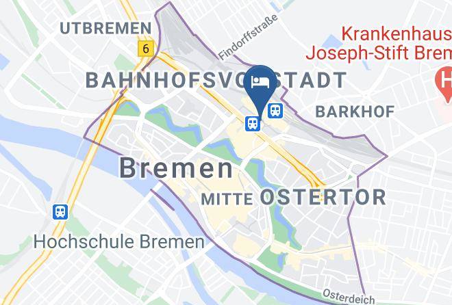 Stadt Bremen - Star Inn Hotel Premium Bremen Columbus By Quality Maps