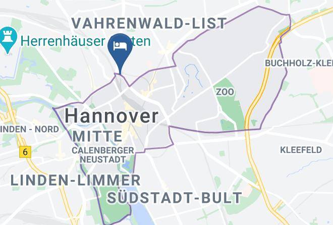 Stadt Hannover - Premier Inn Hannover City University Hotel Maps