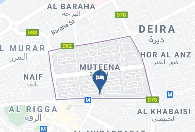 Dubai - Star Metro Deira Hotel Dubai Maps