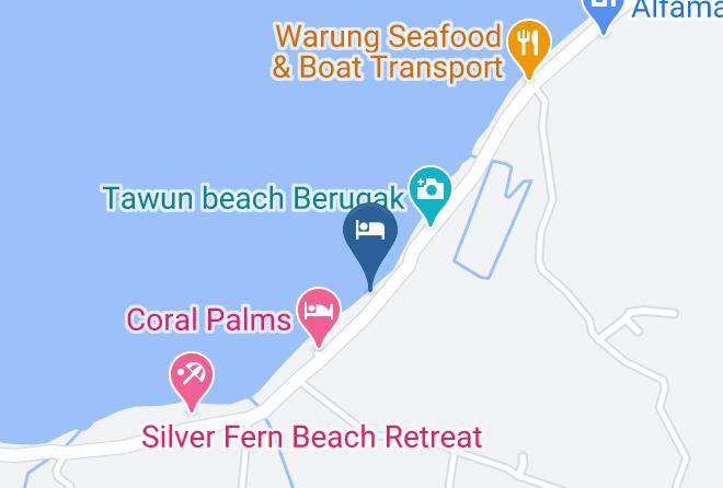 West Lombok Regency - Star Sand Beach Resort Maps