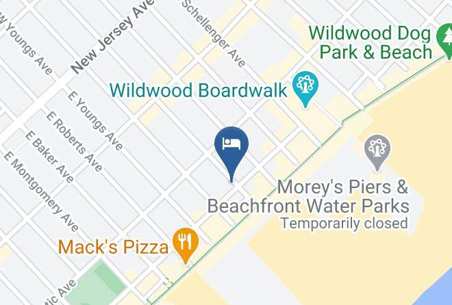Cape May - Stardust Motel In Wildwood Maps