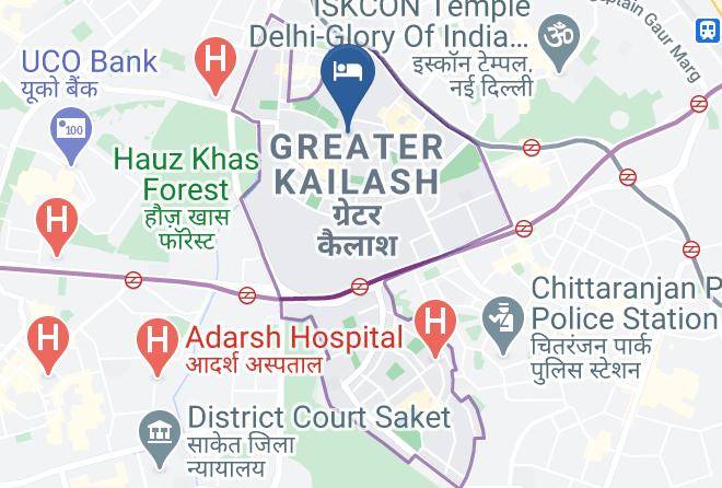 New Delhi - Starihotel Greater Kailash 1 Delhi Maps