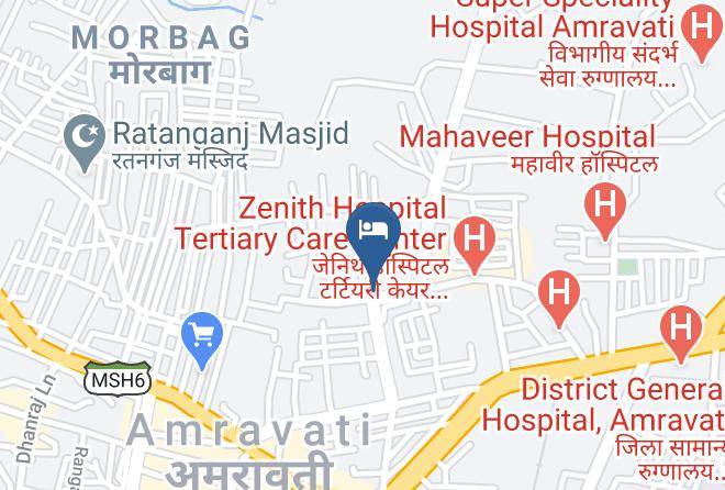 Amravati - Hotel Adarsh Desi Vilayti Maps