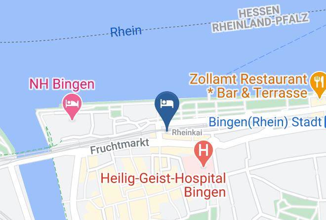 Mainz Bingen - Rheinhotel Starkenburger Hof Maps