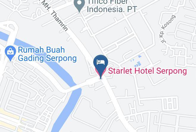 Kota Tangerang Selatan - Starlet Hotel Serpong Maps