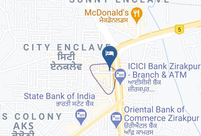 Zirakpur - Starlet Resort Maps