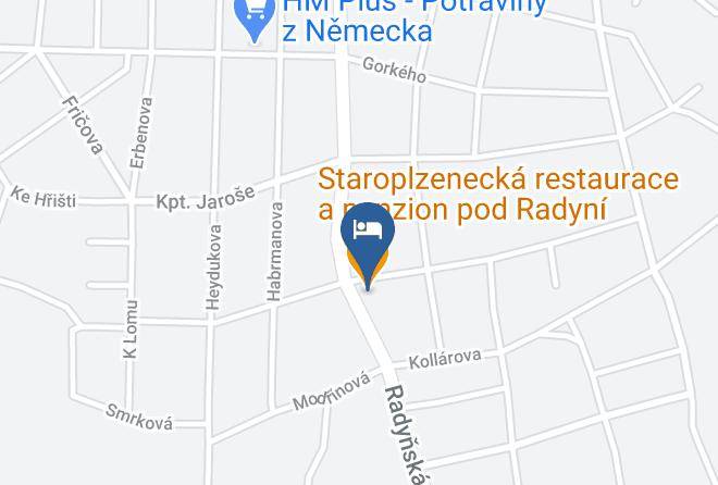 Stary Plzenec - Staroplzenecka Restaurace A Penzion Pod Radyni Maps