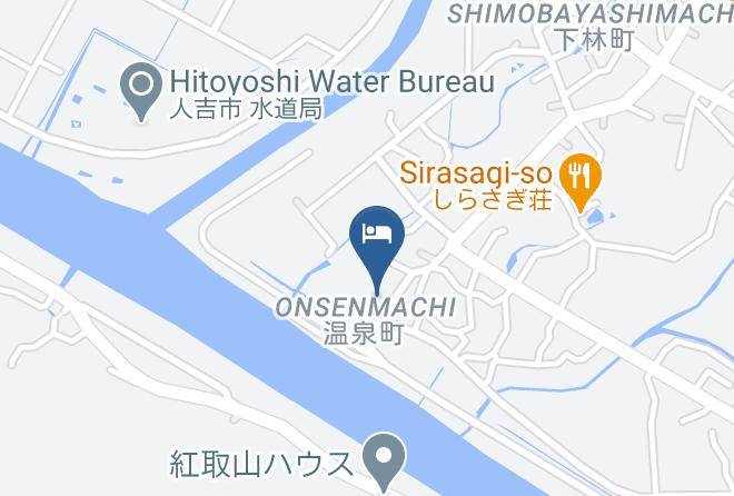 Hitoyoshi City - Station Business Hotel Castle Tower Maps