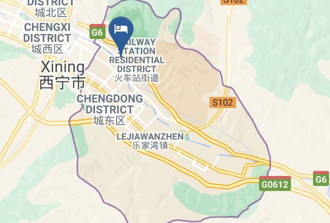 Xining - Station Hotel Maps