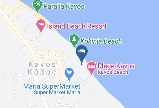 Kerkira - Stavros Beach Hotel Maps