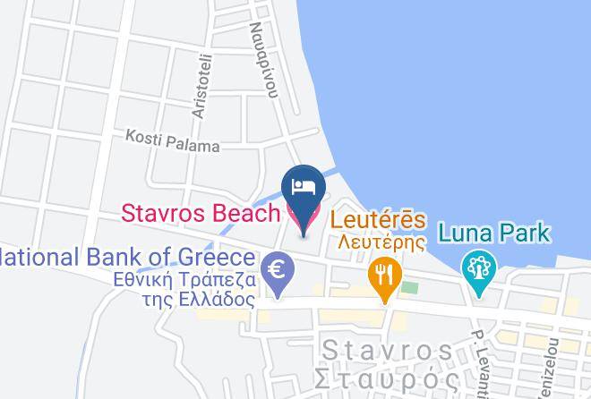 Salonica - Stavros Beach Hotel Maps