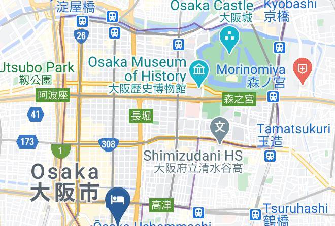 Osaka City Chuo Ward - Stay Bonita Namba Maps