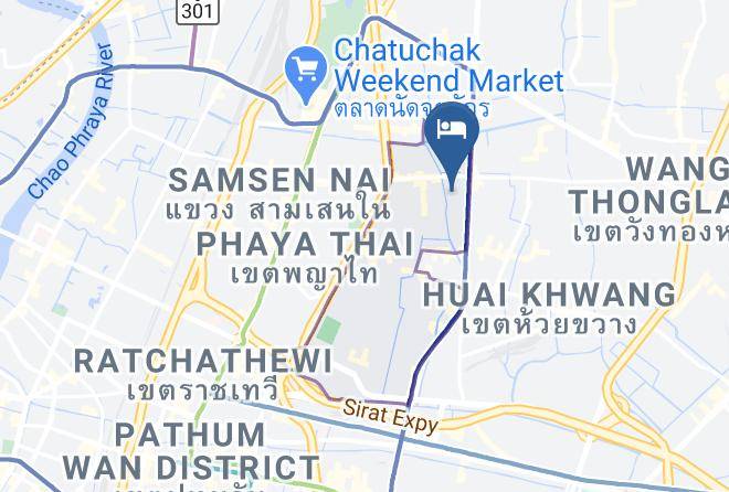 Din Daeng District - Stay Hotel Bangkok Maps