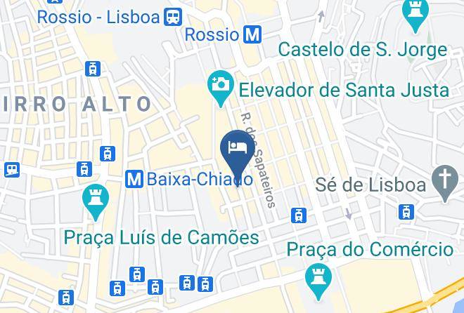 Lisbon - Stay Hotel Lisboa Centro Chiado Maps