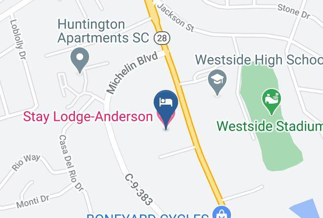 Stay Lodge Anderson Map