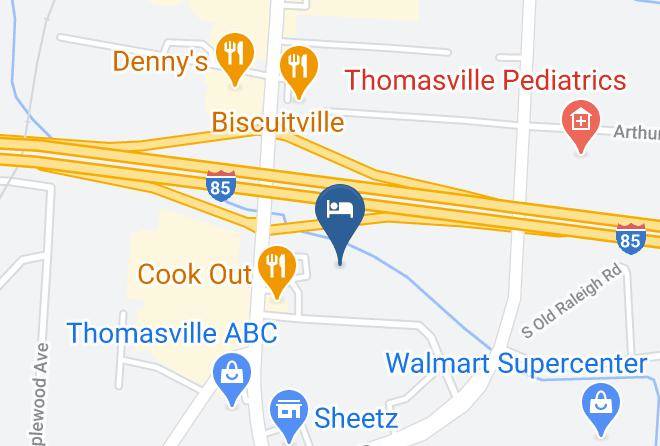 Stay Lodge Of Thomasville Map