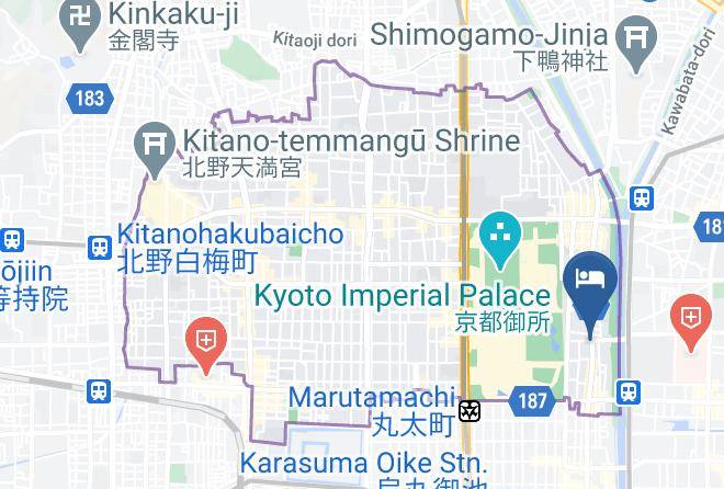 Kyoto City Kamigyo Ward - Stay Sakura Kyoto Gyoen East Maps