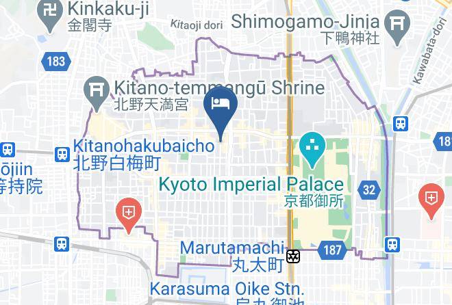 Stay Sakura Kyoto Nishijin Map